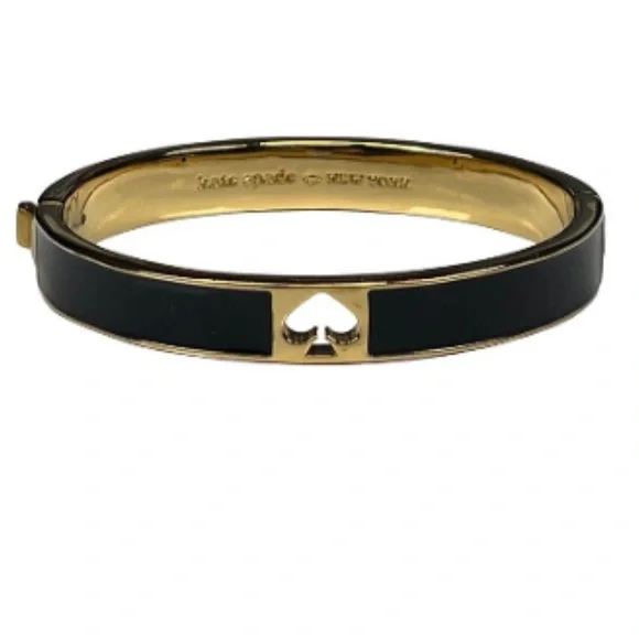 kate spade | Jewelry | Kate Spade Black Gold Bangle Bracelet  display picture 2
